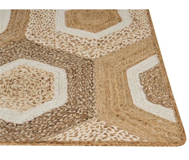 Beliani Alfombra de pelo corto BASOREN 160x230 Beige