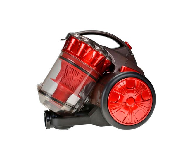 Aspirador de trineo EDM 700W tecnología multiciclónica sin bolsas A Rojo