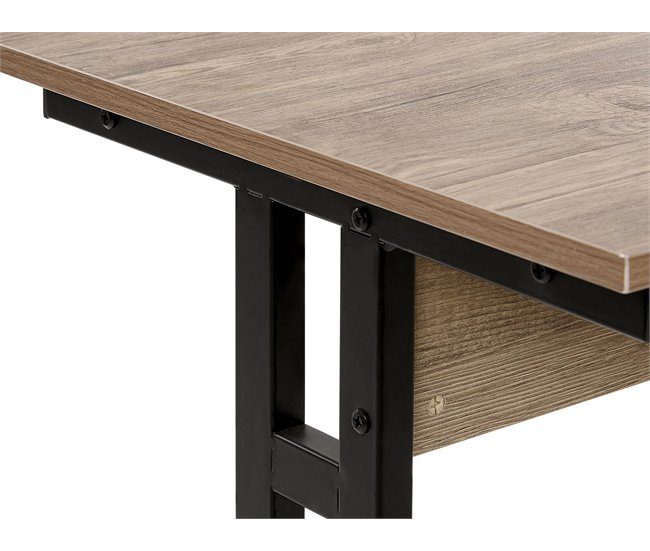 Beliani Escritorio CREEK 120x48 Gris Oscuro