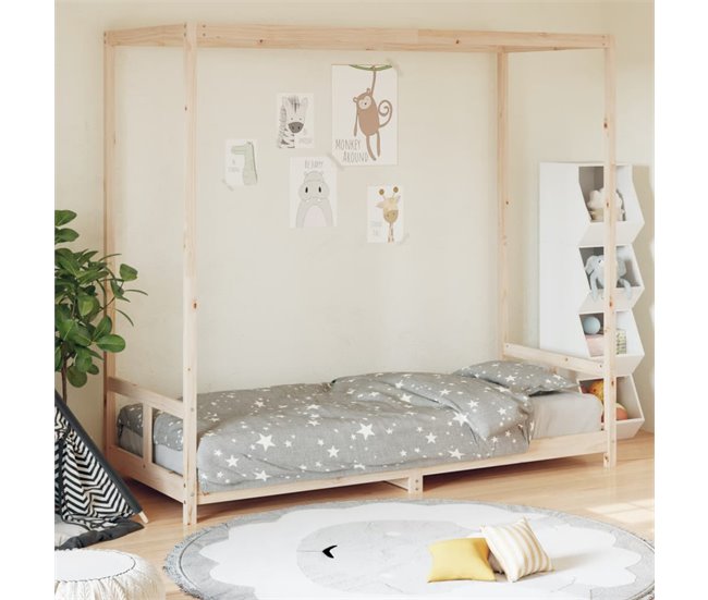 Estructura De Cama Infantil 206x85 Blanco