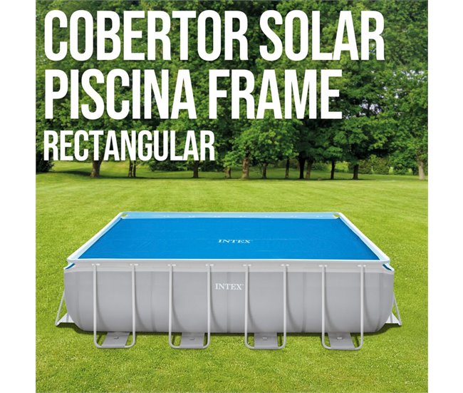Cobertor solar INTEX piscinas rectangulares Azul