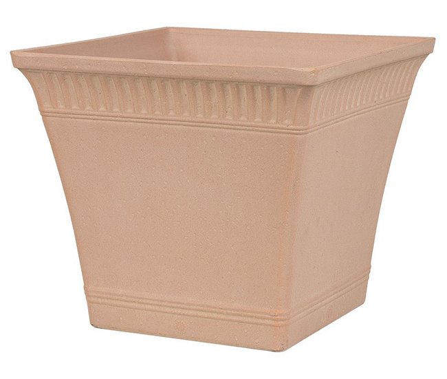 Beliani Conjunto de 2 macetas PSATHA Rosa Talco