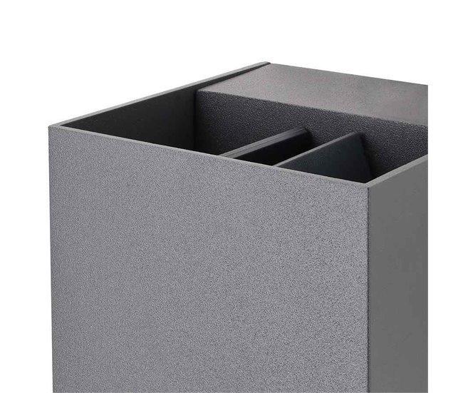 Aplique De Exterior Aluminio Serie Rex Gris