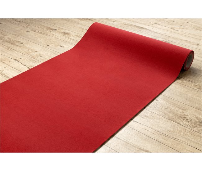 Alfombra con refuerzo de goma RUMBA 100x400 Rojo