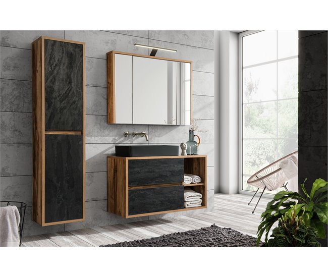 ARMARIO ALTO HAMPTON 40 Madera Oscura