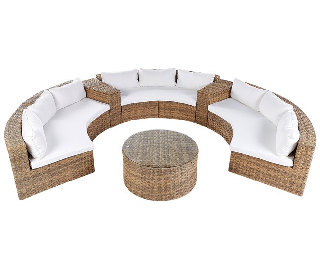 Beliani Conjunto de jardín SEVERO Arena