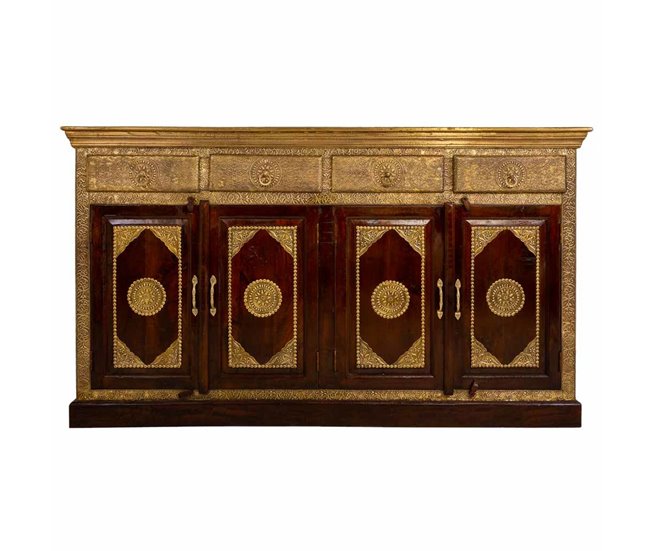 Aparador de madera acabado artesanal Marron