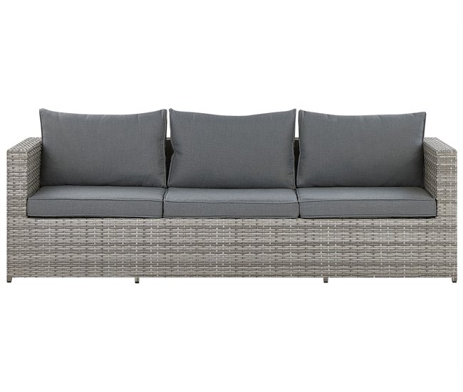 Beliani Conjunto de jardín SABBIA Gris Claro