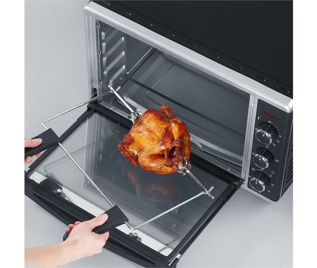 Horno tostador con convección de 42 L SEVERIN TO 2058, 1800 W Negro
