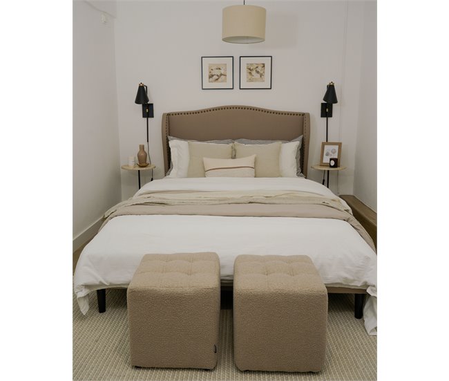 Beliani Puf KANSAS Beige