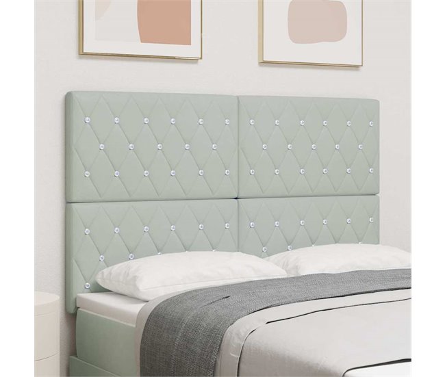 Cabecera De Terciopelo 160 Azul