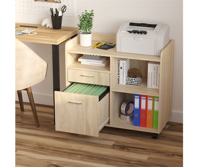 Armario para Impresora Melamina de Madera Vinsetto 80 Marron