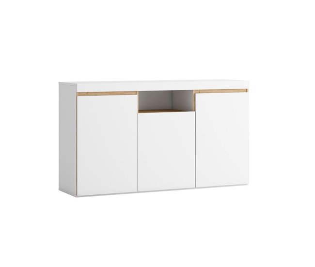 Aparador Elis  puertas + compartimento Blanco
