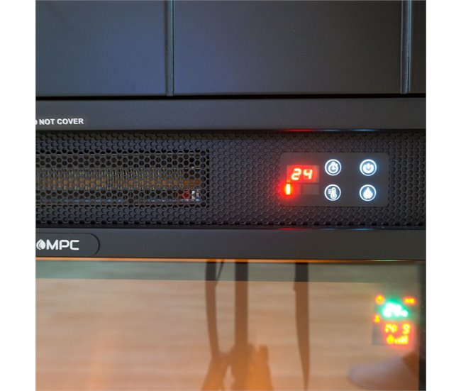 Chimenea de Suelo con Quemador de 1500w Mpc Camino Caldera Negro