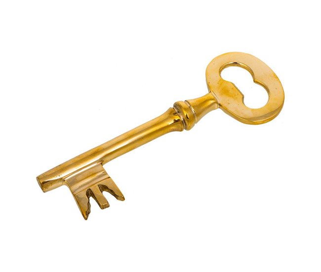 Abridor llave de metal Dorado