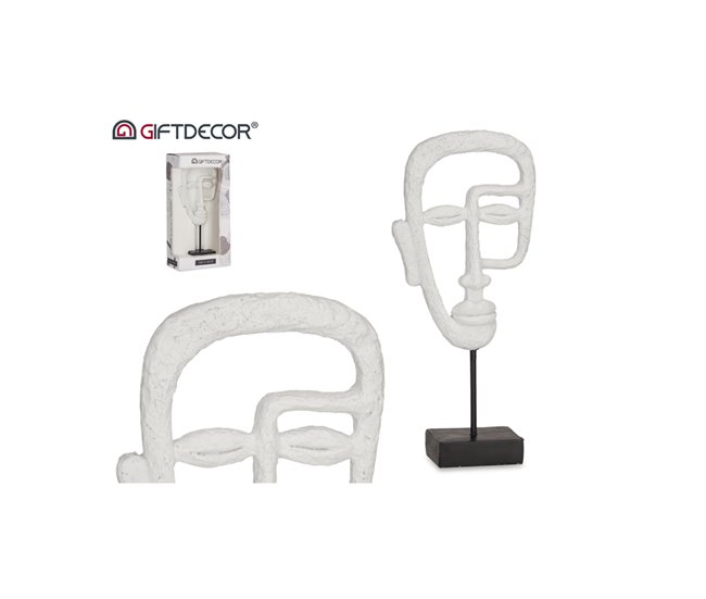 Figura con base CARA marca GIFTDECOR Blanco