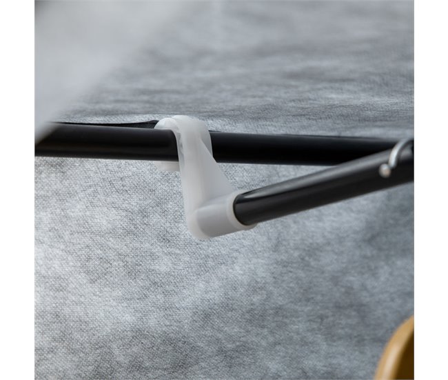 Armario de Tela Tela no Tejido, Acero HOMCOM Gris