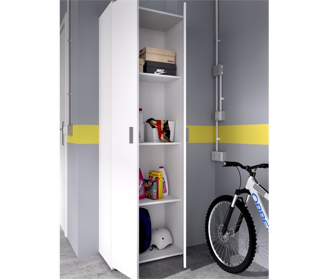 Armario de 2 puertas y 3 estantes Fit Multicolor