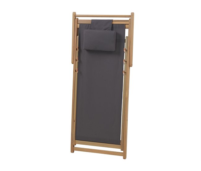 Beliani Tumbona AVELLINO Blanco/ Beige