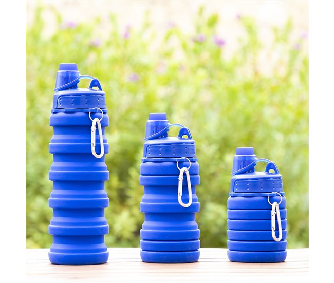Botella Plegable de Silicona 8435527817725 Azul