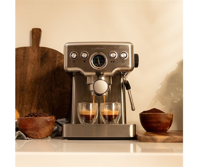 Cecotec Cafetera expressPower Espresso 20 Barista Mini Inox