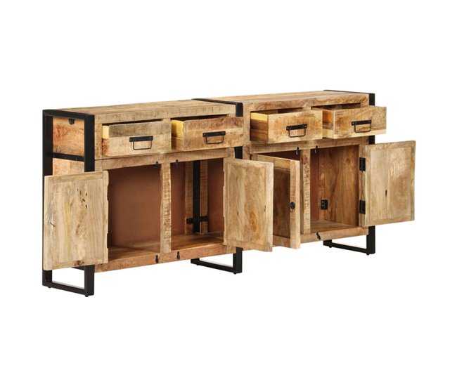 Aparador buffet cómoda armario mueble organizador cocina salón salón Marron