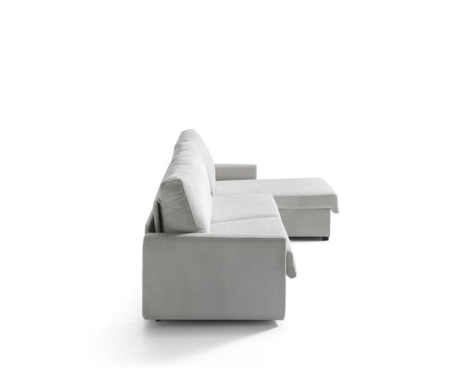 Chaise longue con cama AVA reversible 3 plazas gris Gris