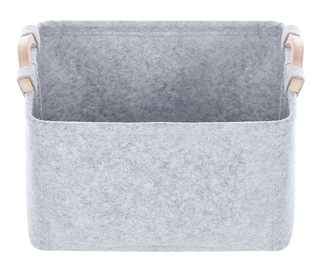 Beliani Estante de baño pequeño BAYSAI Gris Claro