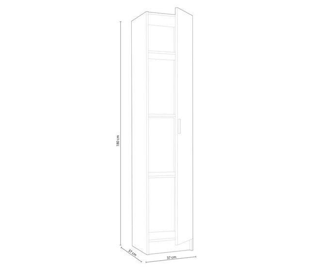 Armario Multiusos 1 Columna 37 Blanco