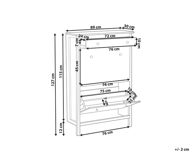 Beliani Zapatero GIBSON Blanco