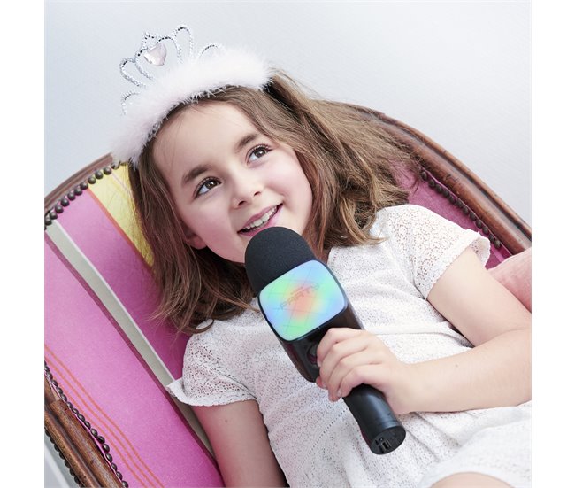 Micrófono karaoke inalámbrico Bluetooth Bigben Negro