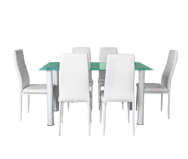 Conjunto de mesa 140x80 Blanco