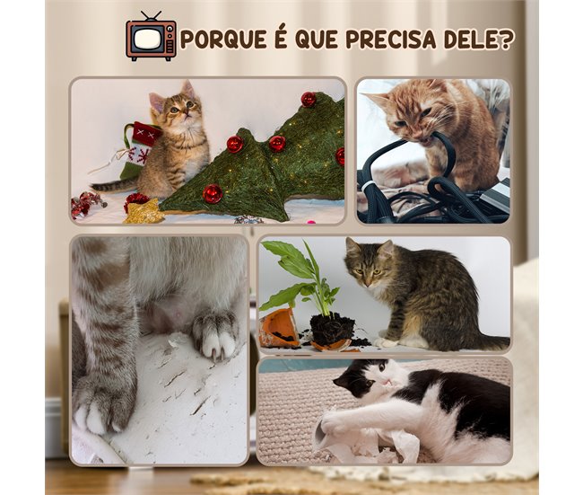 Rascador para Gatos Cartón PawHut Multicolor