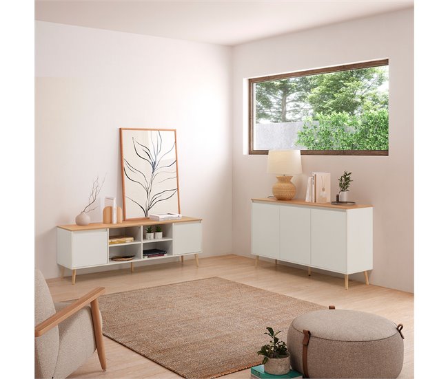 Aparador Desi 3 puertas Blanco