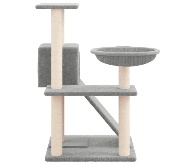 Árbol Para Gatos Gris Claro