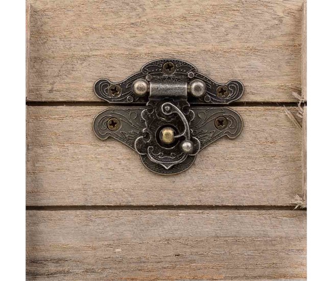 Cesto de madera con asas Marron