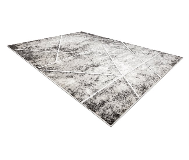 Alfombra MATEO 8031/944 Moderna geométrica Triángulos 160x220 Gris