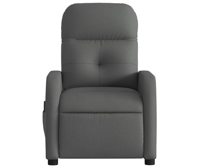 Sillón Reclinable De Masaje Gris Oscuro