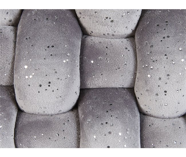 Beliani Cojín decorativo SIRALI Gris Claro