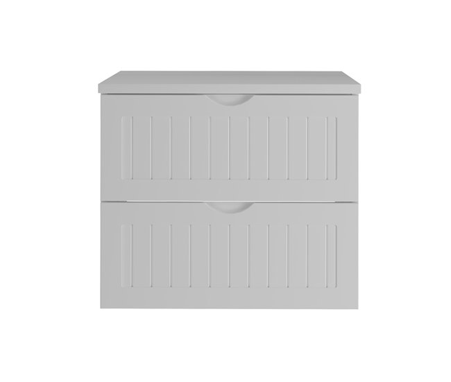 Mueble bajo lavabo encimera Soline 60 Blanco