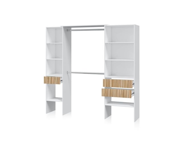 Armario vestidor Nitza 190 Blanco