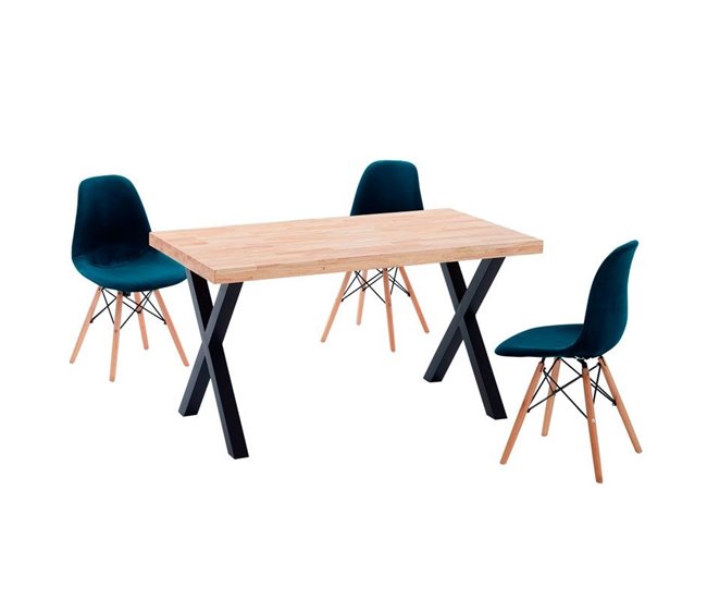 Mesa de comedor X-Loft 140 140x80 Roble