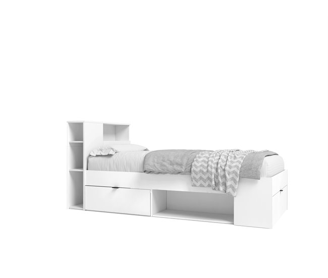 Cama compacta KOMPACT 90x190cm Blanco
