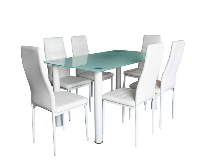 Conjunto de mesa 140x80 Blanco