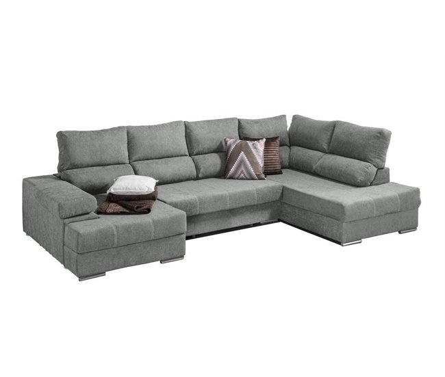 Mega Sofa Cama Chaise Longue Rinconera Italia Arena
