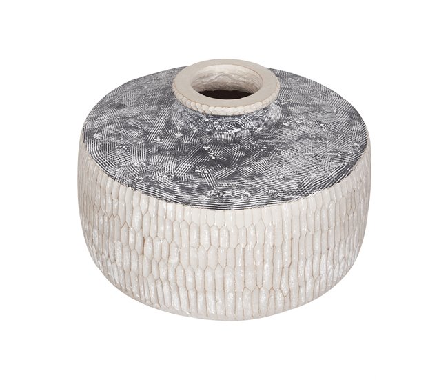Beliani Jarrón para flores DEKSATI Beige