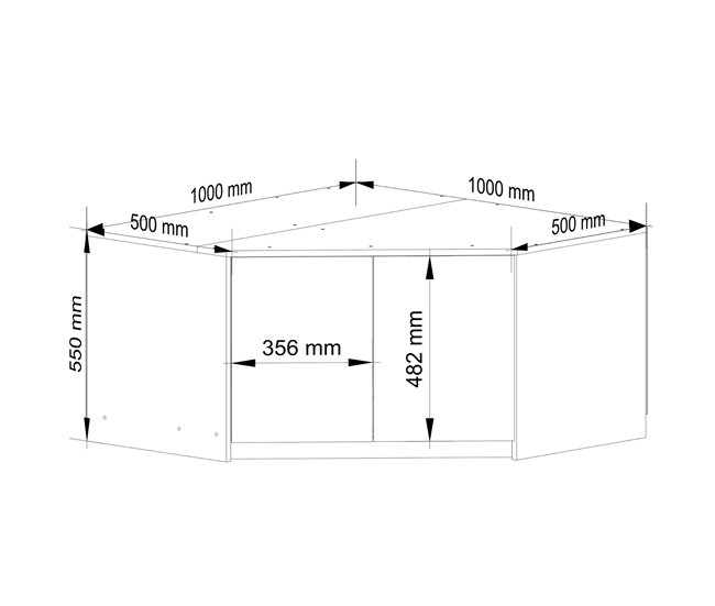 Altillo para armario AKORD S100 100 Blanco