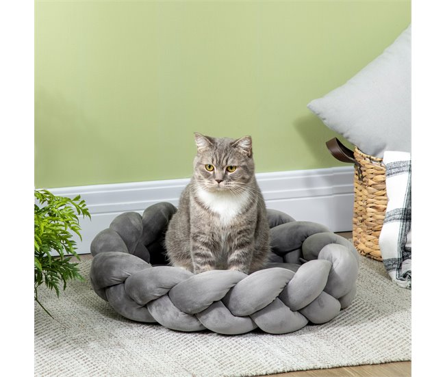 Cama para Mascotas PawHut Gris