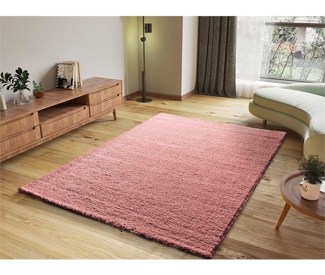 Alfombra lisa de pelo alto ATLAS - ATTICGO 190x290 Antracita