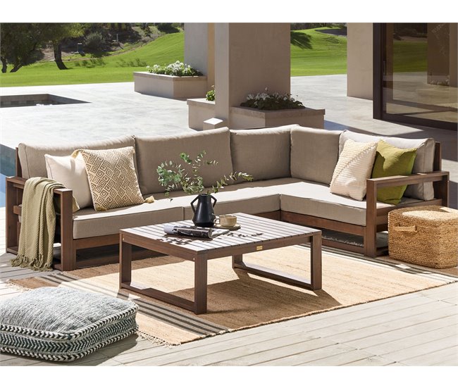 Beliani Conjunto longue TIMOR Madera